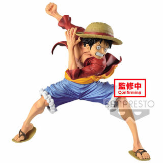 Banpresto - Figurine One Piece - Cappello Di Paglia Rubber The Monkey D Luffy Maximatic 17Cm - 4983164166354, Multicolore-image