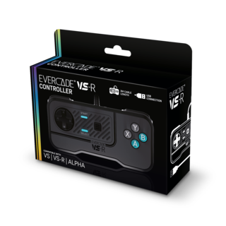 Manette Filaire Just For Games Pour Evercade Vs Vs R Et Alpha Gris Noir-image
