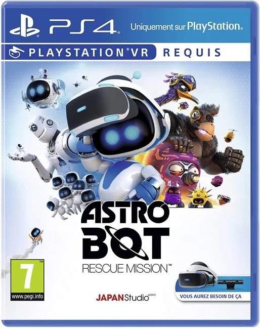 Carátula de Astro Bot Rescue Mission VR (Import) para PS4 (edición PAL España)