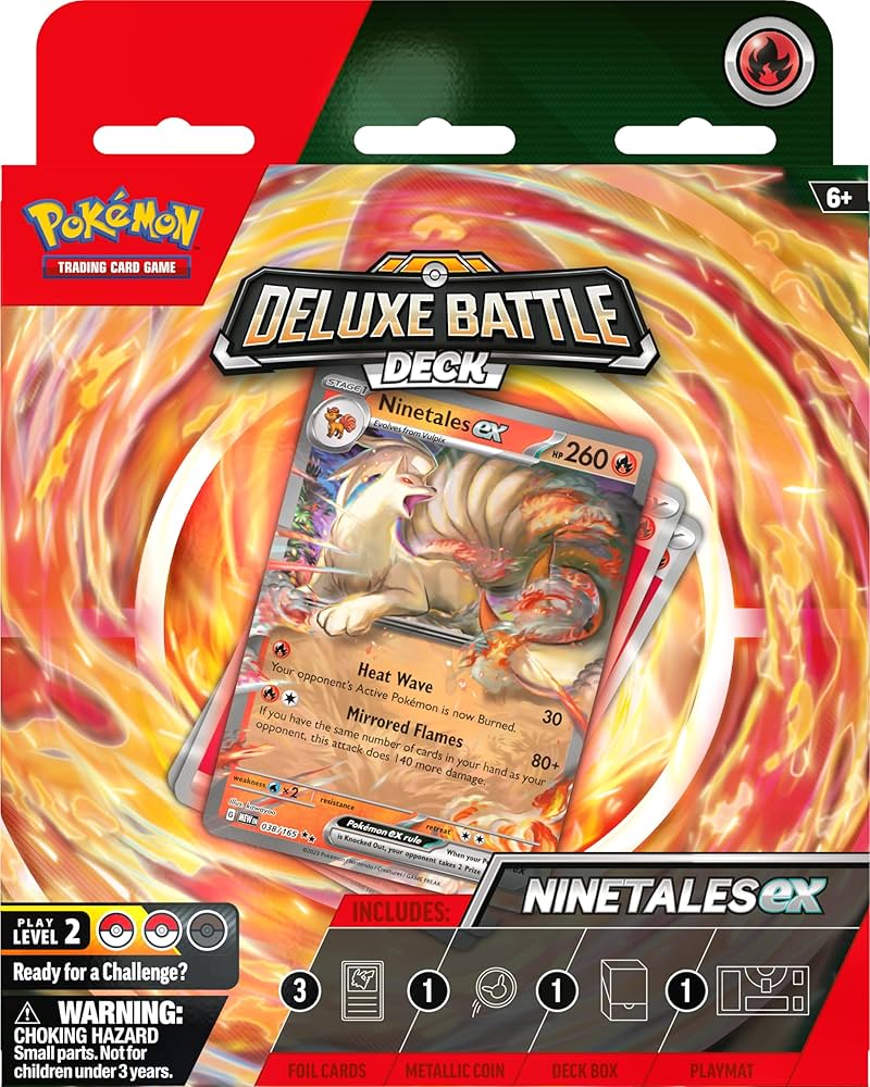 Caja de Colección Pokemon TCG Deluxe Battle Deck Ninetales (Importacion UK)
