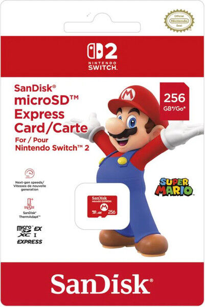 Nintendo Switch 2 Micro sd Express Sandisk