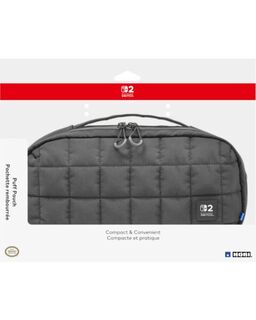 Hori Borsa Imbottita Puff Pouch (Nera) – Borsa Per Il Trasporto E La Protezione Della Nintendo Switch 2 – Licenza Ufficiale Nintendo-image