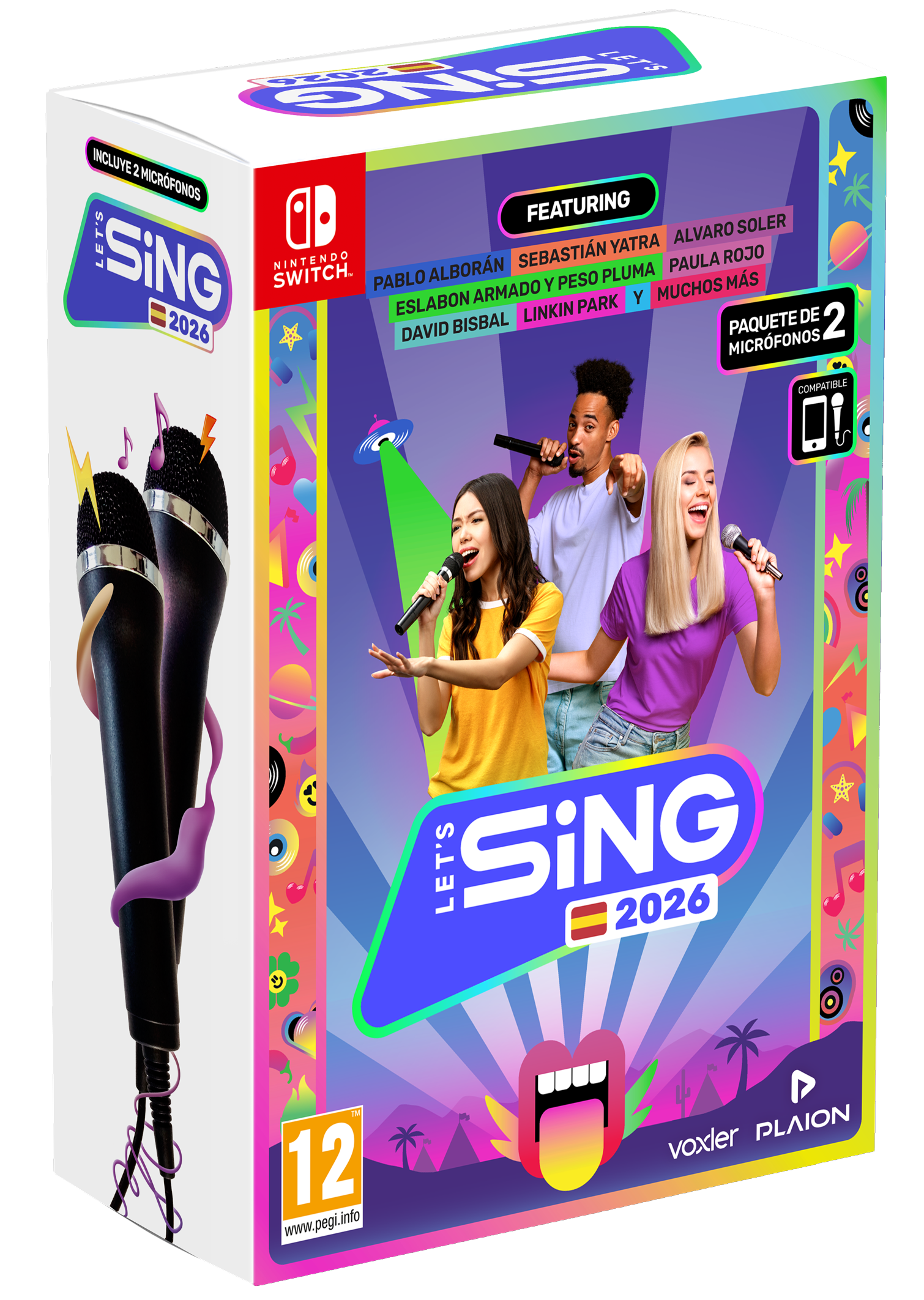 Lets Sing 2026 + 2 Micros Nintendo Switch