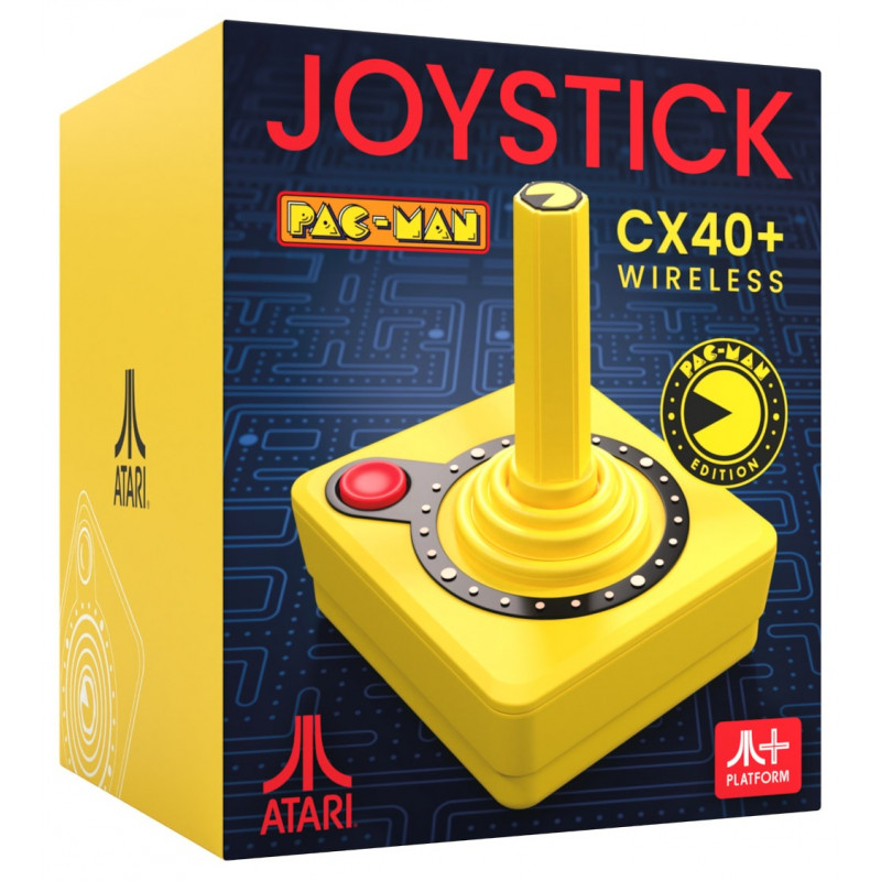 Joystick Inalambrico Atari CX40+ Edicion Pac Man Amarillo
