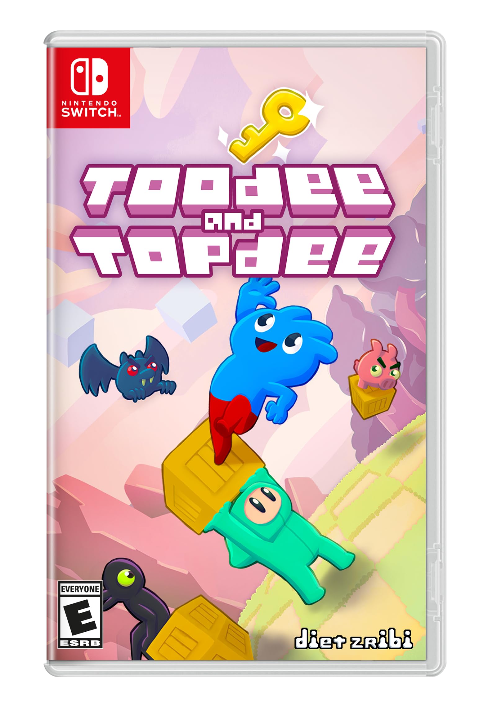 Carátula de Toodee and Topdee (Import) para Switch (edición PAL España)
