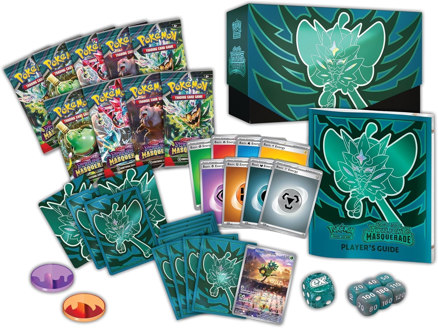 Pokemon TCG Escarlata y Purpura Mascarada Crepuscular Caja Elite de Entrenador (Importacion UK)