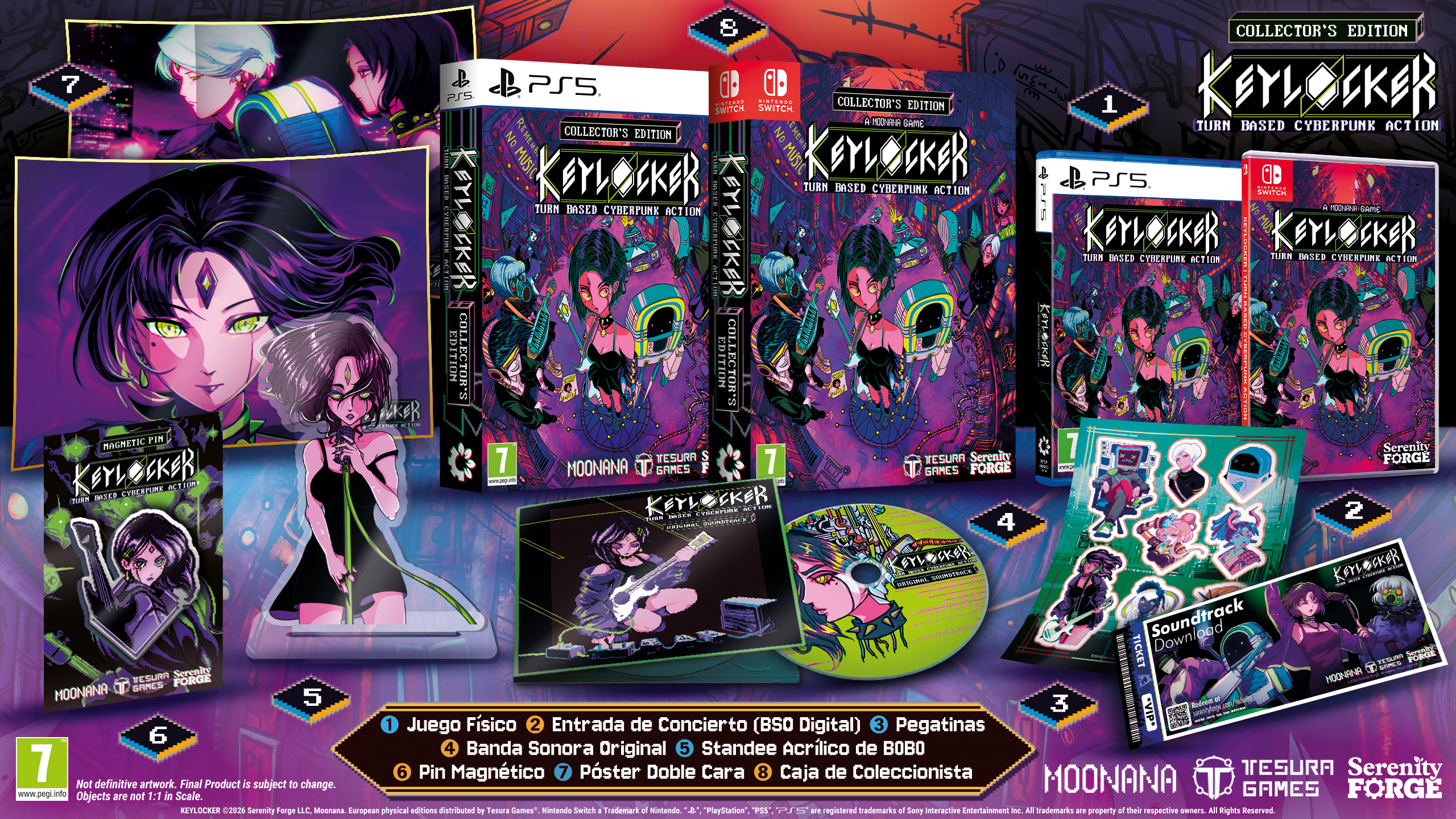 Keylocker Turn Based Cyberpunk Action Collectors Edition Nintendo Switch