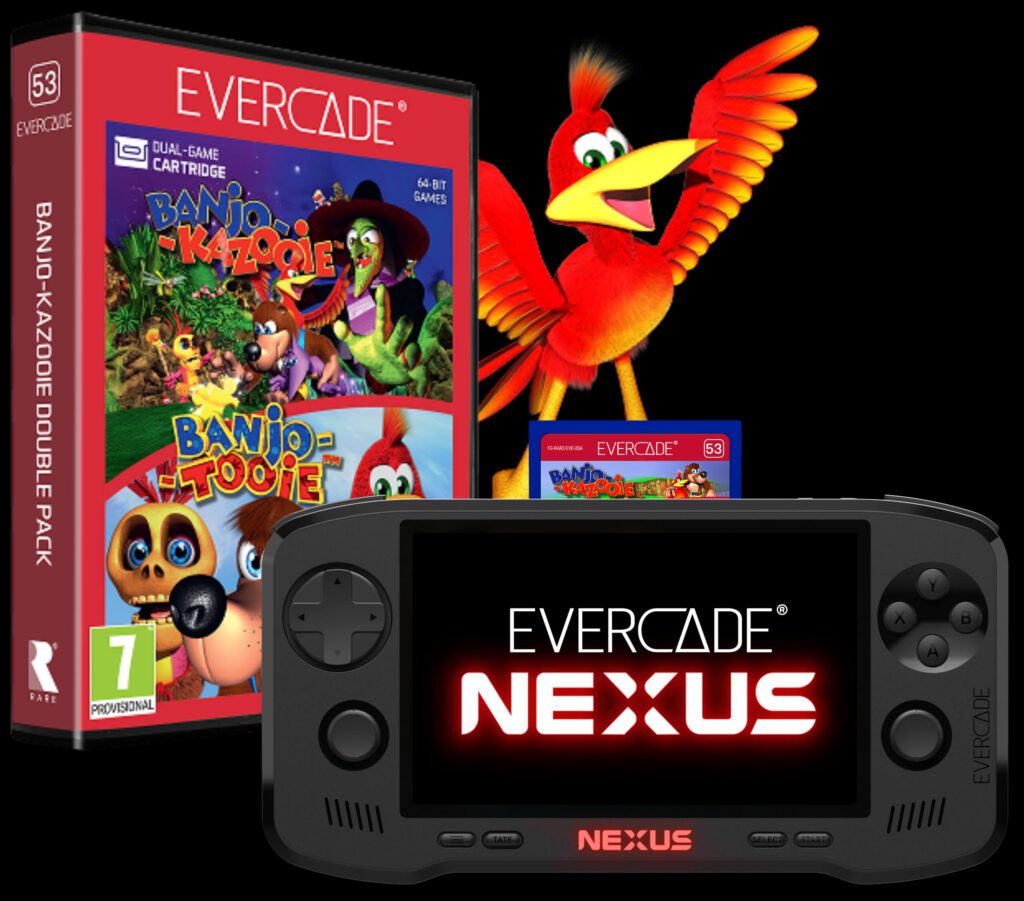 Consola Evercade Nexus + Banjo Kazooie Double Pack