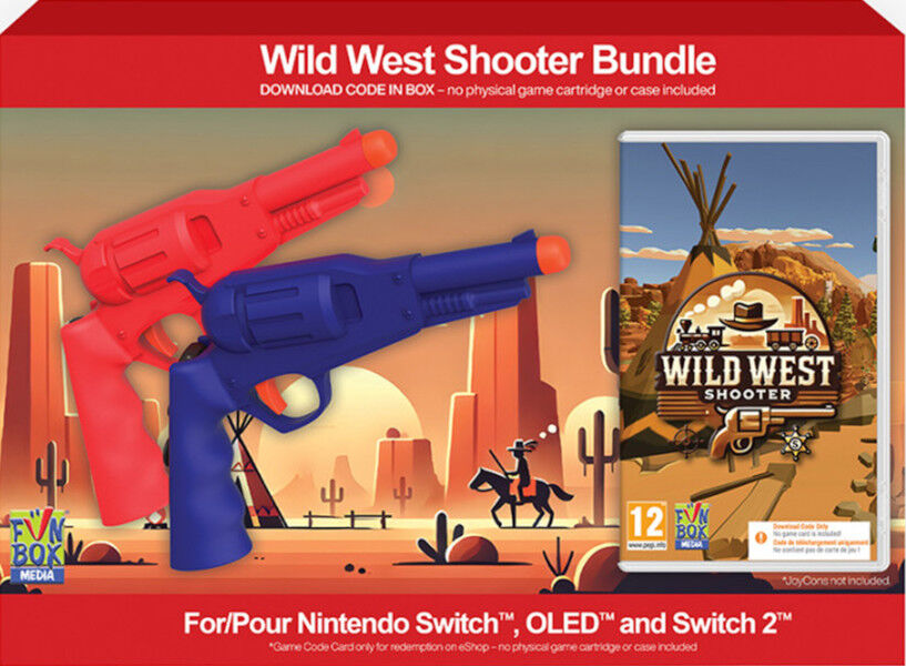 Wild West Shooter Bundle + 2 Revolveres Compatibles con Switch y Switch 2 (Codigo en Caja)