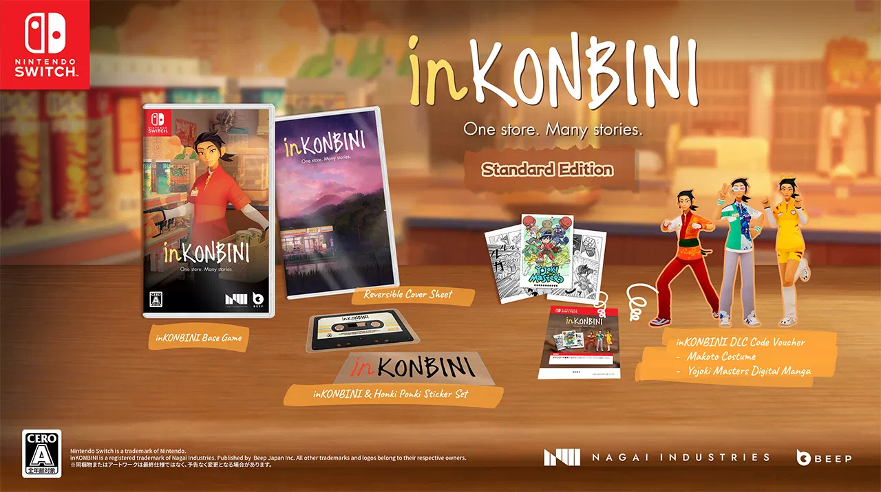 Carátula de inKONBINI One Store Many Stories (Import) para Switch (edición PAL España)
