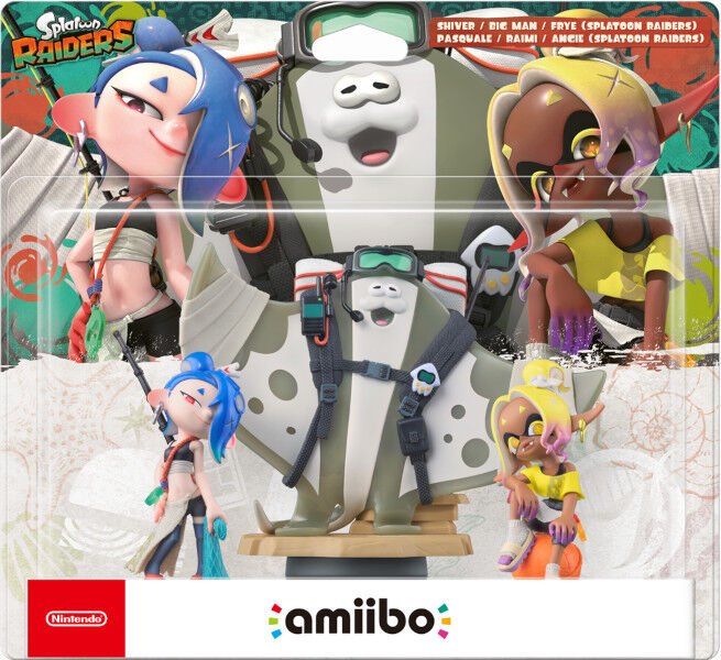 Amiibo Splatoon Raiders BigMan, Shiver y Frye