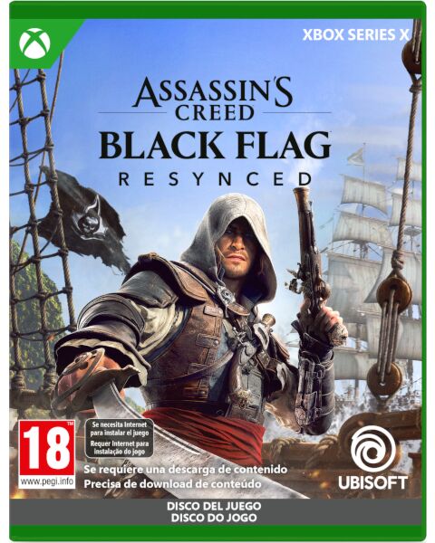 Carátula de Assassins Creed Black Flag Resynced (Import) para Xbox Series X (edición PAL España)