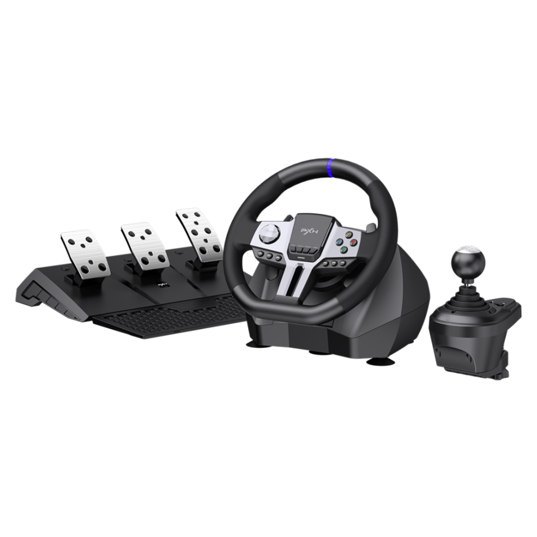 Pack Volante de Carreras + Pedales + Palanca de Cambios PXN-V9 Gen2