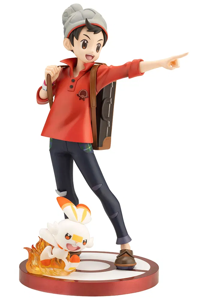 Figura ARTFX J Pokemon Series Victor con Scorbunny (Importacion Japonesa)
