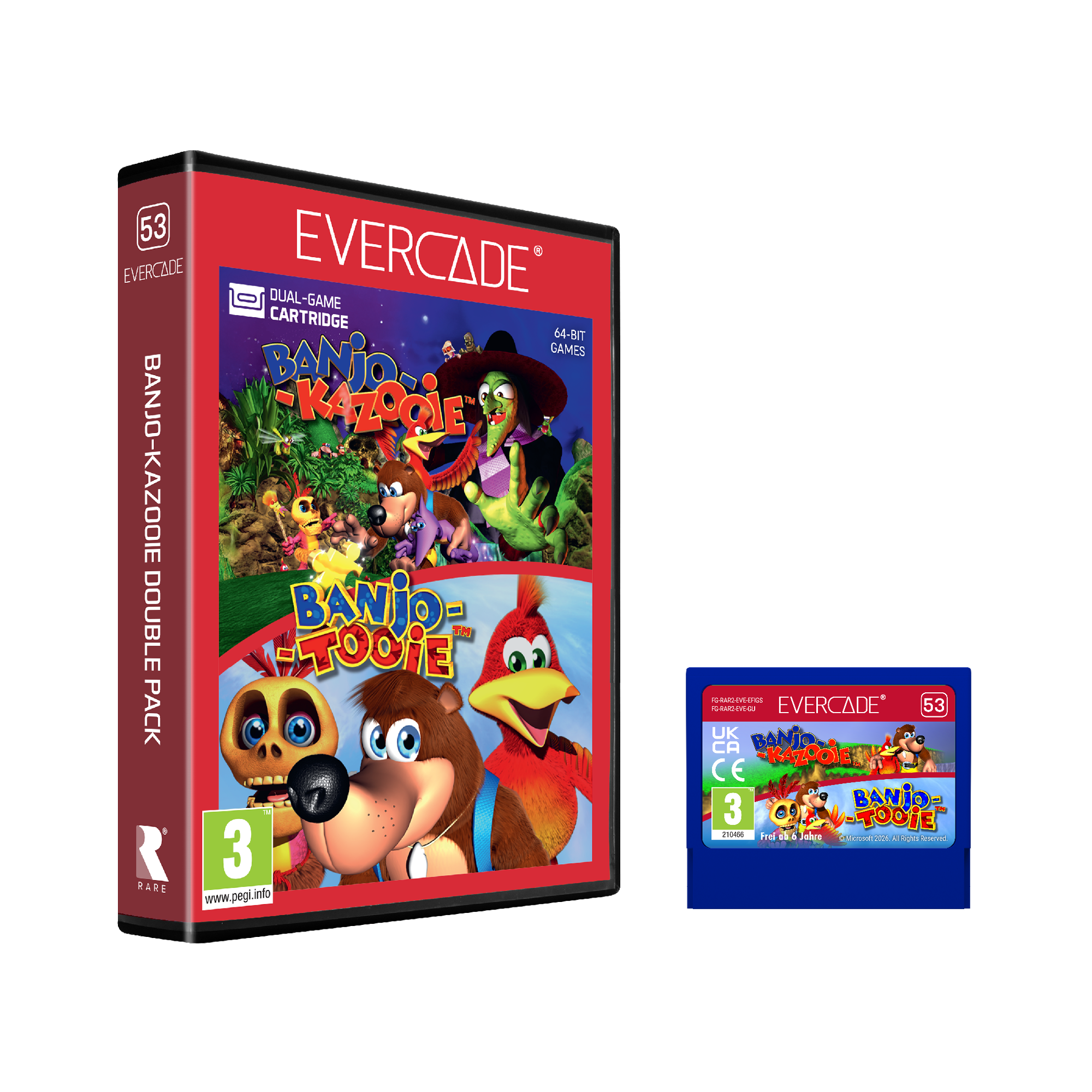 Cartucho Evercade Banjo Kazooie Double Pack