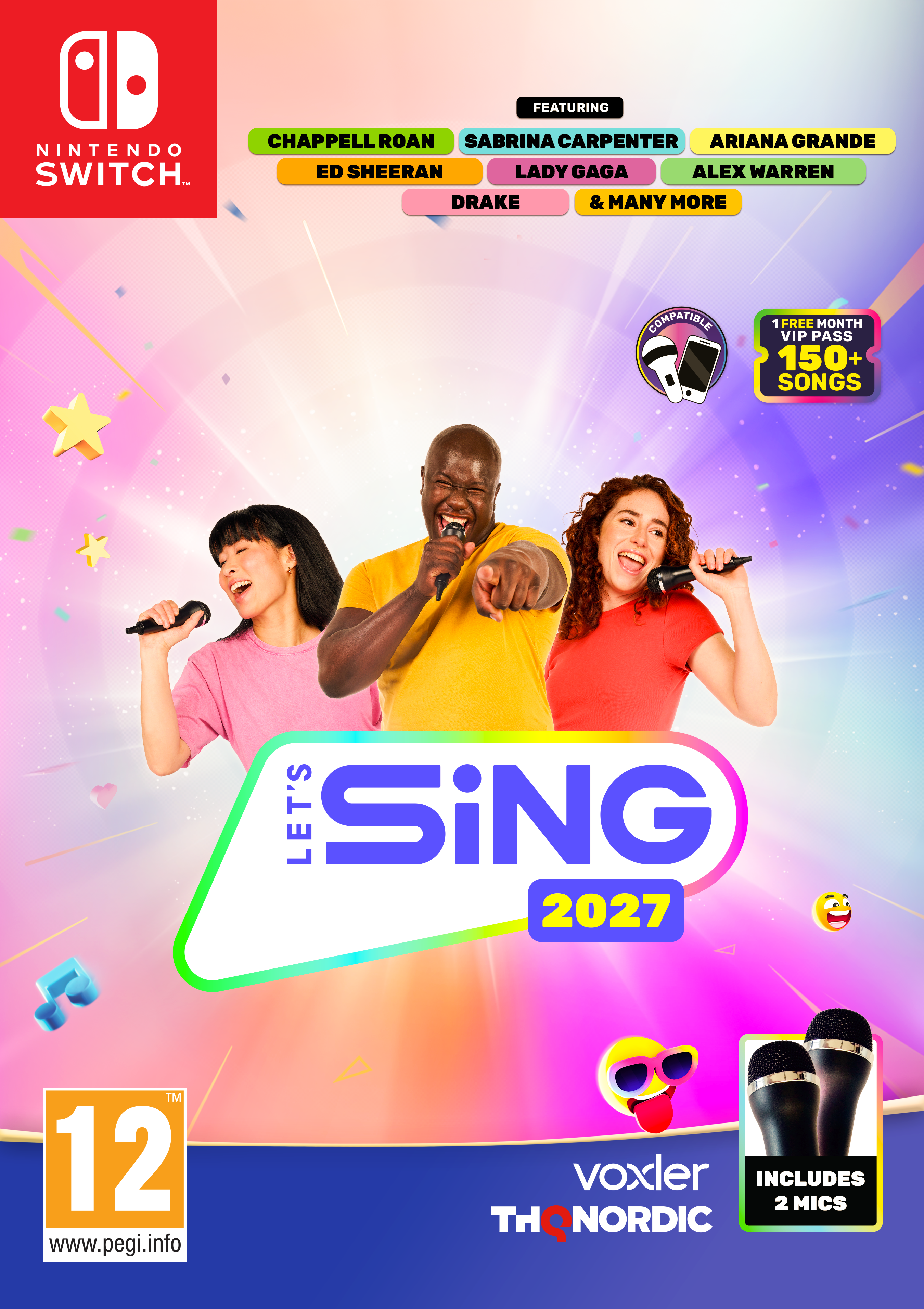 Lets Sing 2027 + 2 Micros Nintendo Switch
