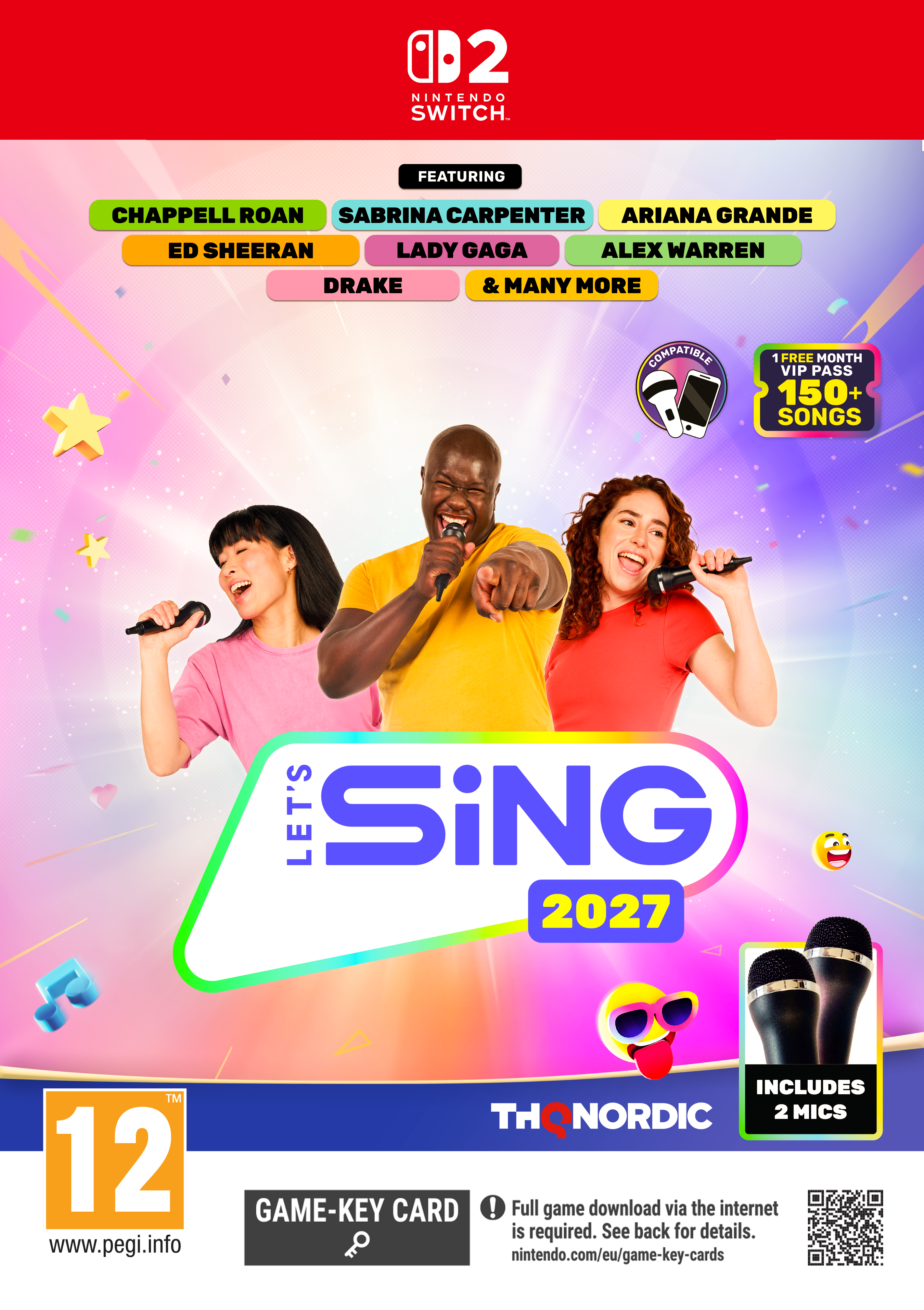 Lets Sing 2027 + 2 Micros Nintendo Switch 2