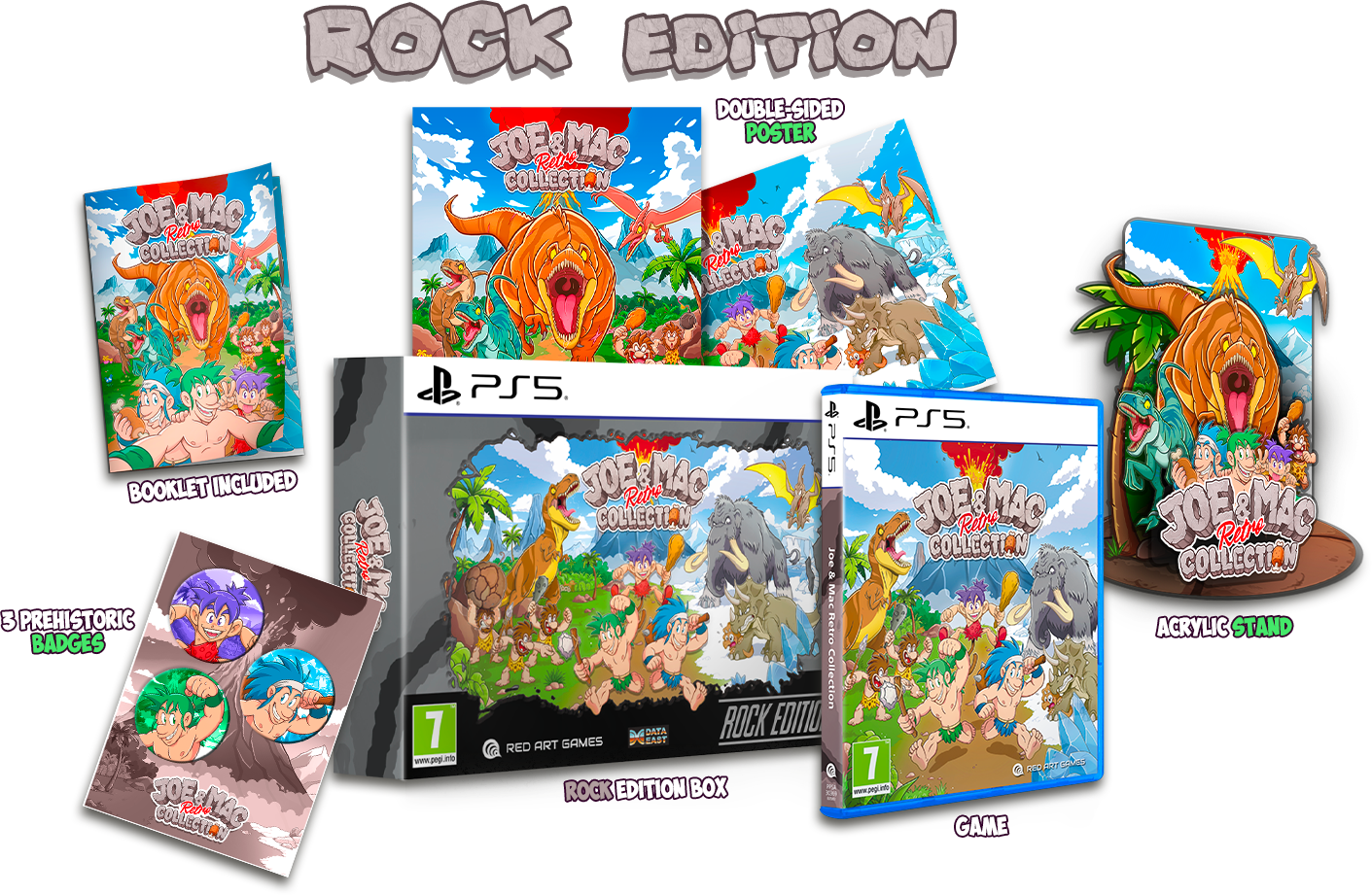 Joe and Mac Retro Collection Rock Edition Playstation 5