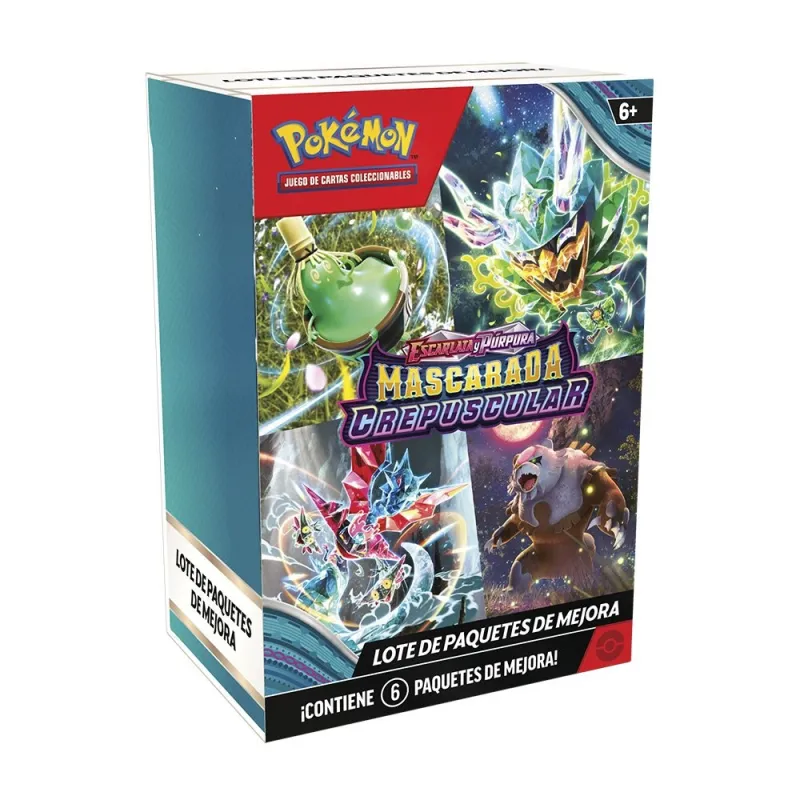 Pokemon TCG Escarlata y Purpura Mascarada Crepuscular Booster Bundle 6 Sobres