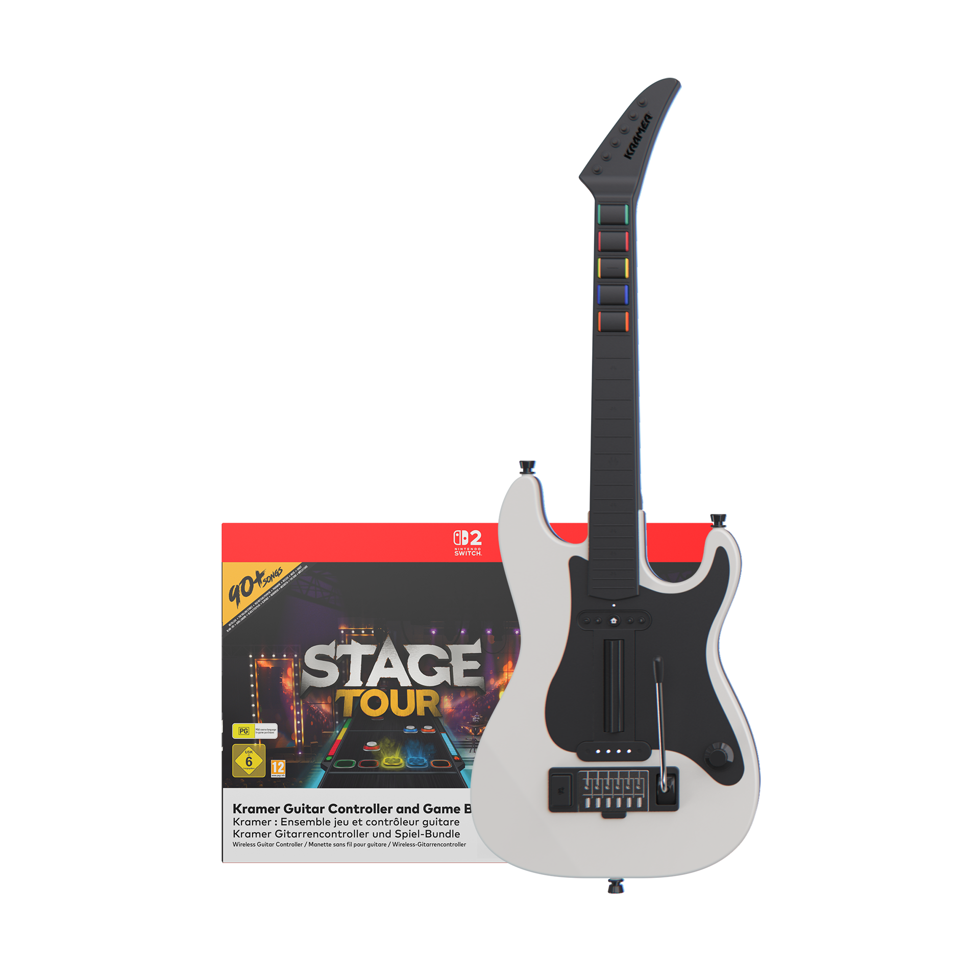 Stage Tour Game + Kramer Guitar Controller Bundle (Codigo en Caja) Nintendo Switch 2