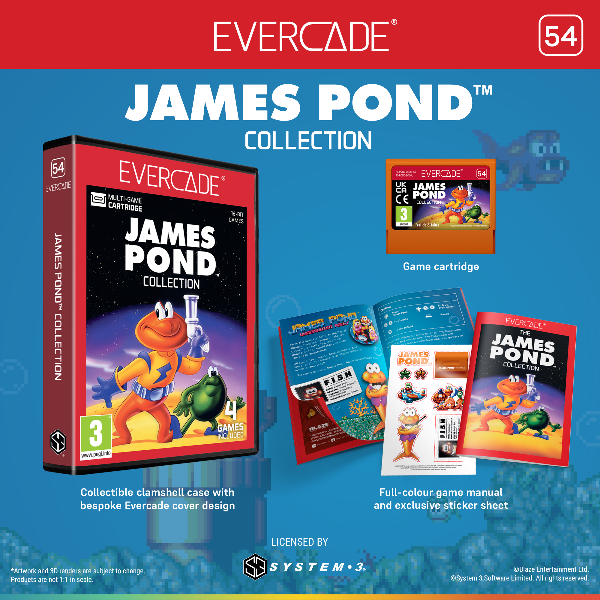 Cartucho Evercade James Pond Collection