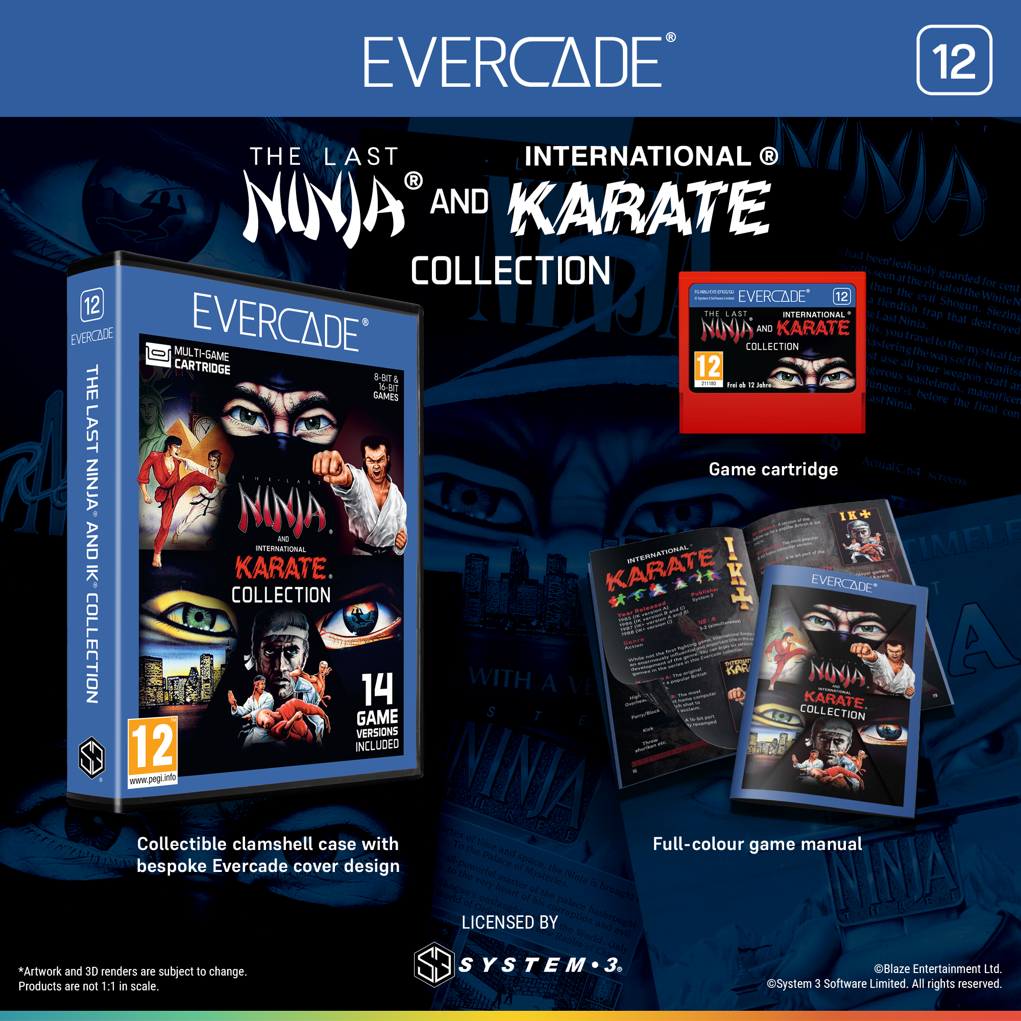 Cartucho Evercade The Last Ninja e IK Collection