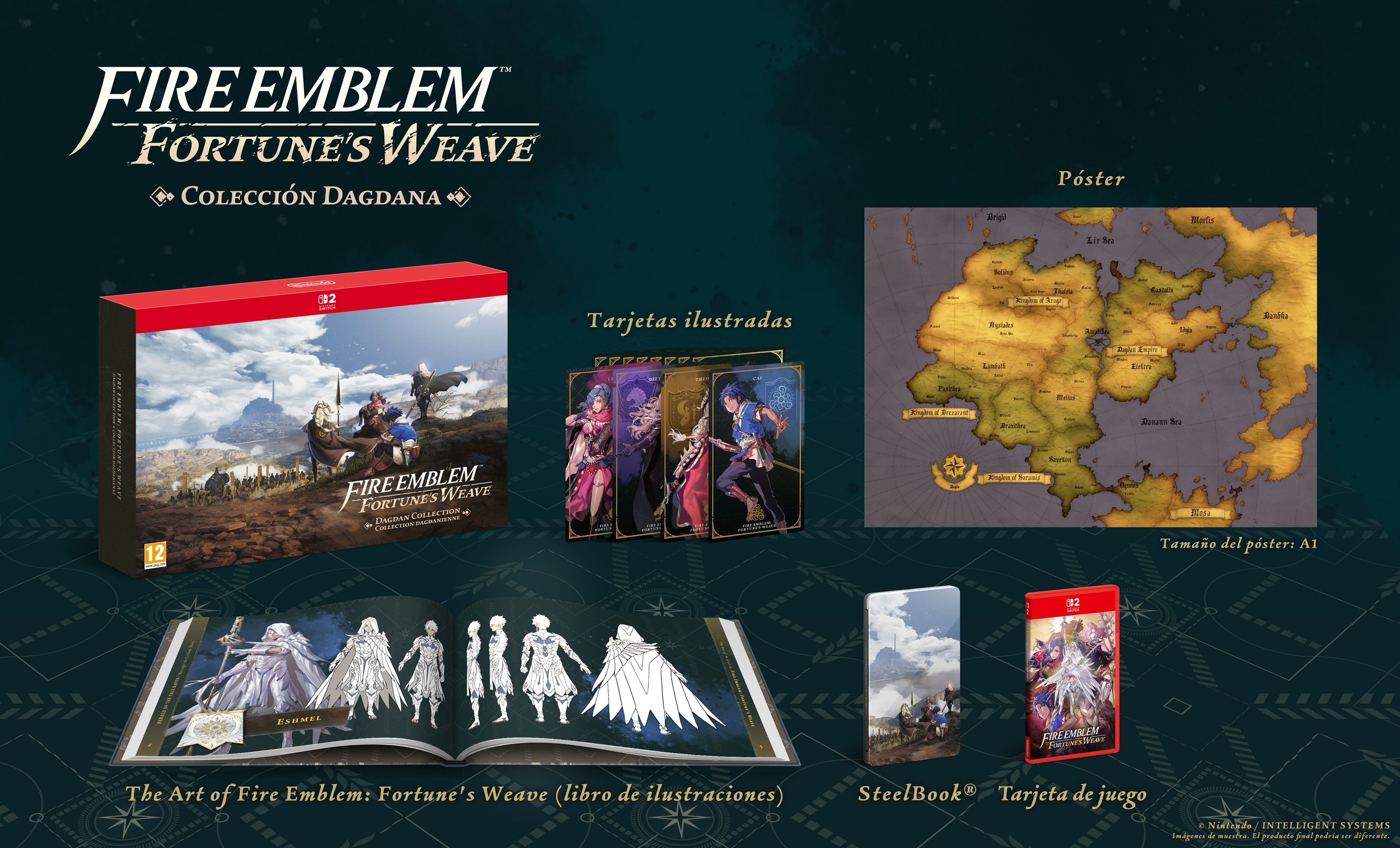 Carátula de Fire Emblem Fortunes Weave Dagdan Collection Caja Ligeramente Tocada (Import) para Switch 2 (edición PAL España)