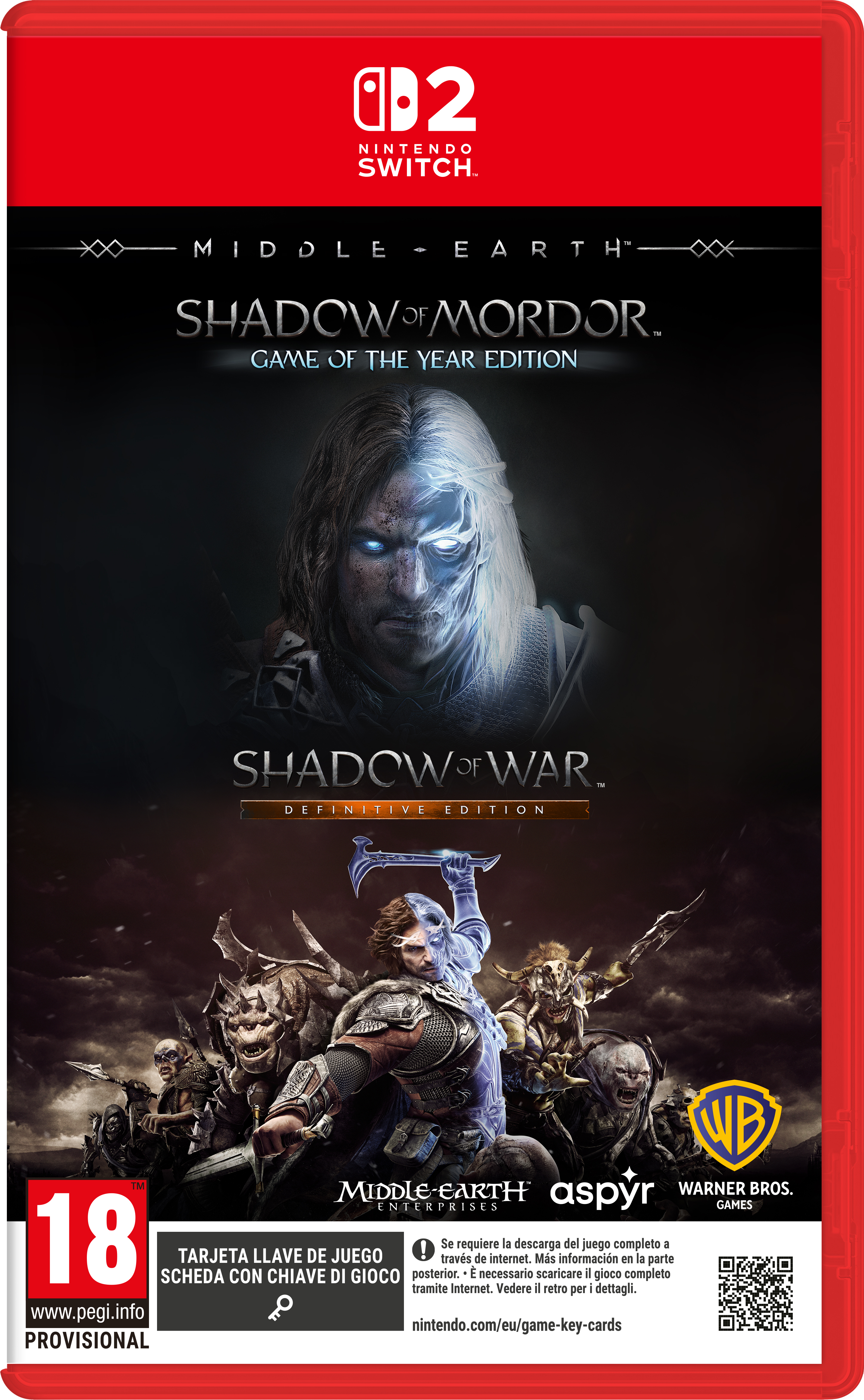 Carátula de Middle Earth Shadow Bundle para Switch 2 (edición PAL España)