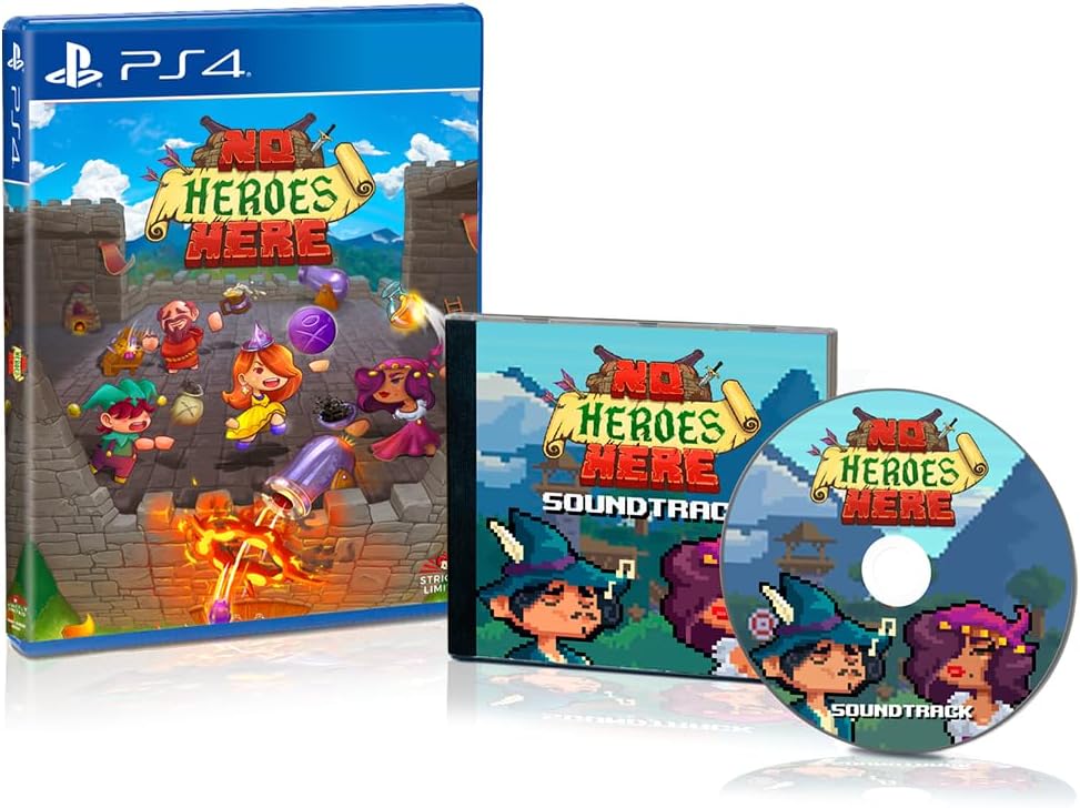 Carátula de No Heroes Here Soundtrack Bundle Strictly Limited Games (Import) para PS4 (edición PAL España)