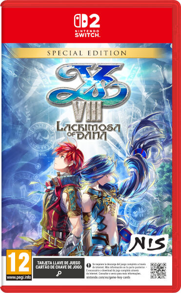 Carátula de YS VIII Lacrimosa of Dana para Switch 2 (edición PAL España)